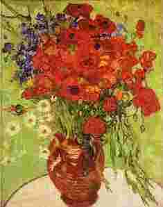 Vincent Van Gogh Red Poppies and Daisies Sweden oil painting art